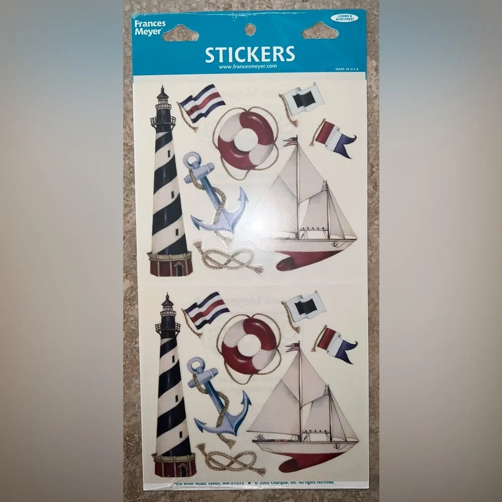 $1 SAILING SCRAPBOOKING STICKERS. NEW. $1 WITH ANY $10 ORDER OR MORE